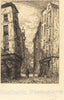 Art Print : Maxime Lalanne, Rue des Marmousets (Quartier de la cite, Vieux Paris), 1862 - Vintage Wall Art