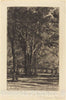 Art Print : Francis Seymour Haden, Kensington Gardens (The Larger Plate), 1860 - Vintage Wall Art