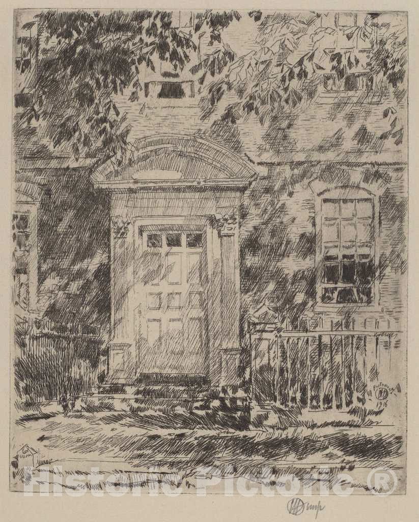 Art Print : Childe Hassam, Portsmouth Doorway, 1916 - Vintage Wall Art