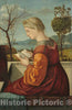 Art Print : Vittore Carpaccio, The Virgin Reading, c. 1505 - Vintage Wall Art
