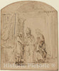 Art Print : Rembrandt, The Betrothal of The Holy Virgin - Vintage Wall Art