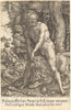 Art Print : Aldegrever, Hercules Slaying The Lion of Nemea, 1550 - Vintage Wall Art