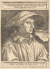 Art Print : Aldegrever, Self-Portrait, 1530 - Vintage Wall Art