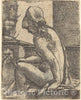 Art Print : Albrecht Altdorfer, Bathing Woman, c.1525 - Vintage Wall Art