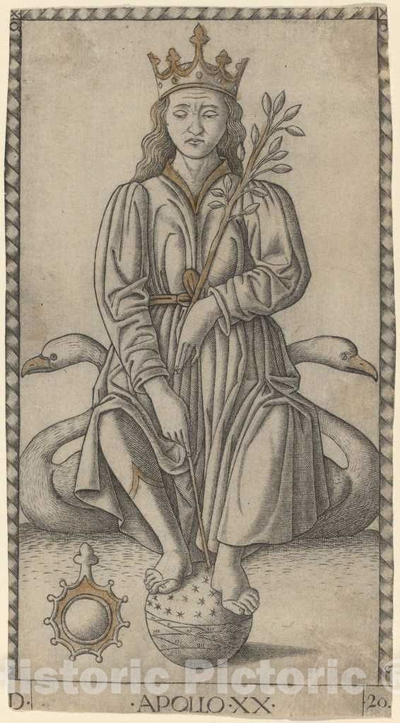 Art Print : Apollo, c. 1465 - Vintage Wall Art