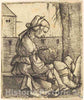 Art Print : Albrecht Altdorfer, Samson and Delilah, c.1523 - Vintage Wall Art