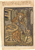 Art Print : Aachen Madonna, Saint Jerome, c. 1470 - Vintage Wall Art