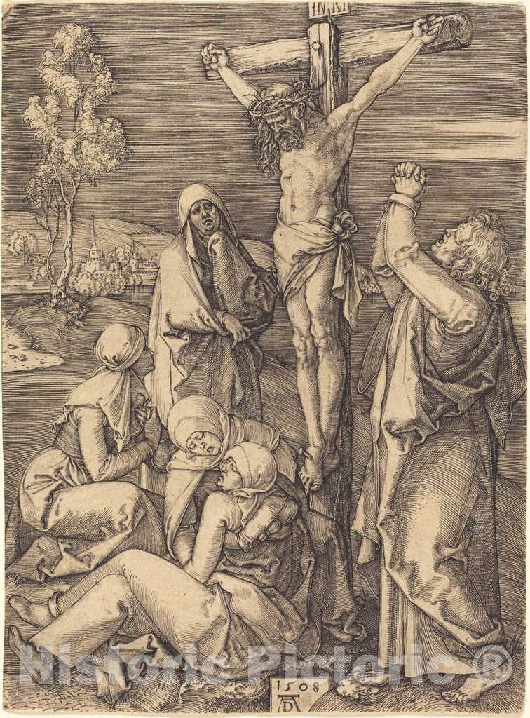 Art Print : Albrecht DÃ¼rer, The Crucifixion, 1508 - Vintage Wall Art