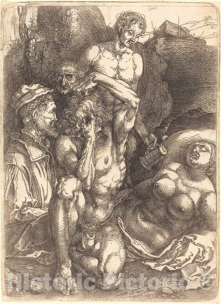 Art Print : Albrecht DÃ¼rer, Desperate Man, c.1515 - Vintage Wall Art