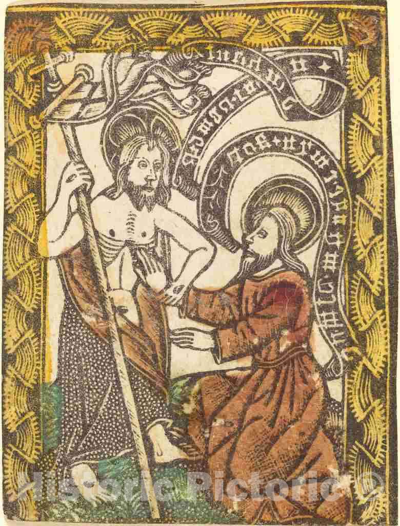 Art Print : Christ Appearing to Saint Thomas, c.1470 - Vintage Wall Art