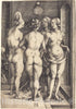 Art Print : Albrecht DÃ¼rer, Four Naked Women, 1497 - Vintage Wall Art