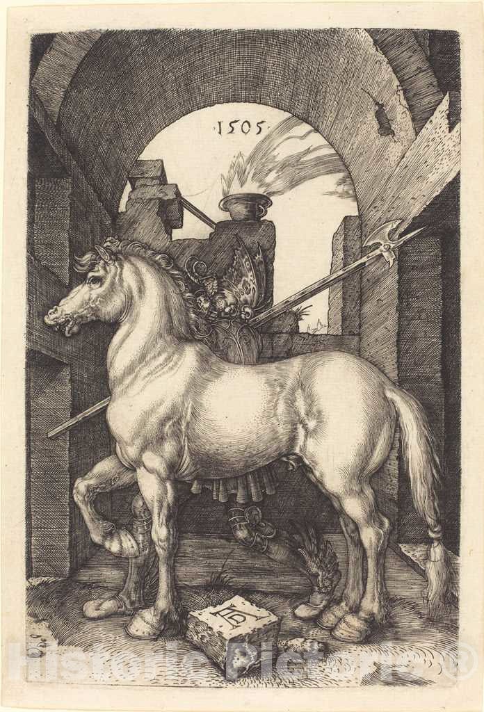 Art Print : Albrecht DÃ¼rer, Small Horse, 1505 - Vintage Wall Art