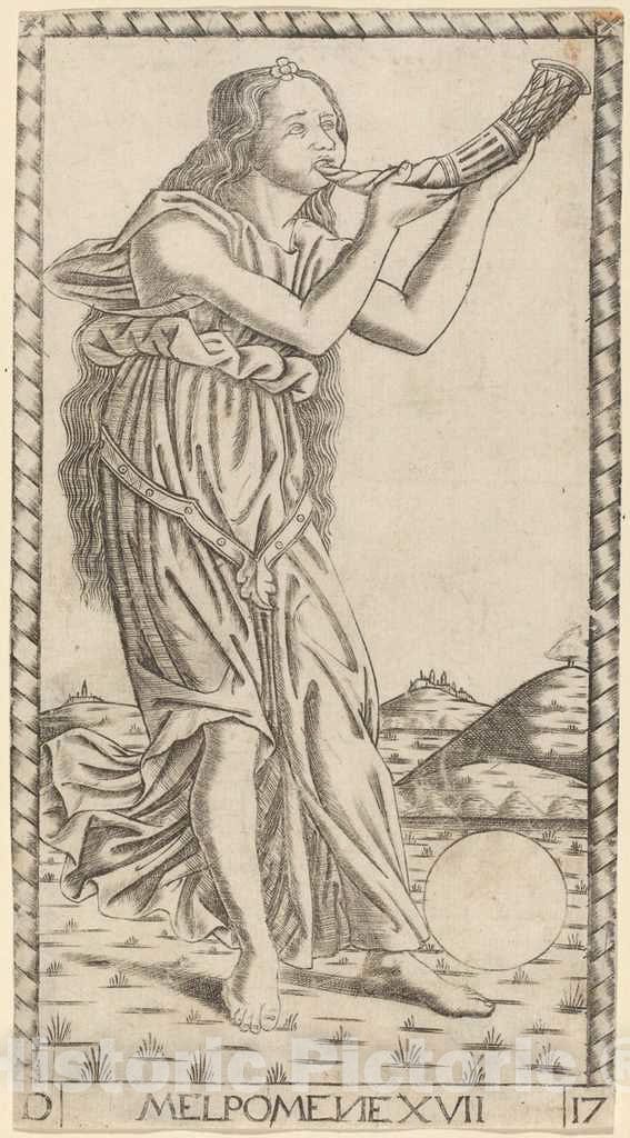 Art Print : Melpomene, c. 1470 - Vintage Wall Art