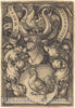 Art Print : Sebald Beham, Coat of Arms with a Cock, 1543 - Vintage Wall Art