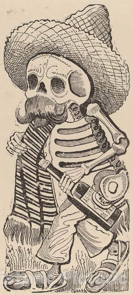 Art Print : JosÃ© Guadalupe Posada, Calavera Maderista - Vintage Wall Art