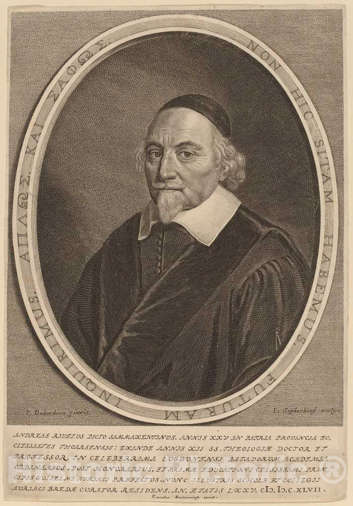 Art Print : Suyderhoff After Dubordieu, Andreas Rivetus - Vintage Wall Art
