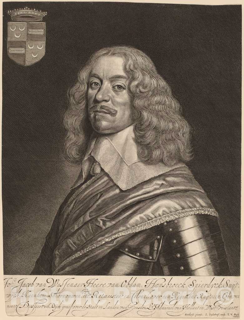 Art Print : Suyderhoff After Gerrit Van Honthorst, Jacob Van Wassenaer Van Obdam - Vintage Wall Art