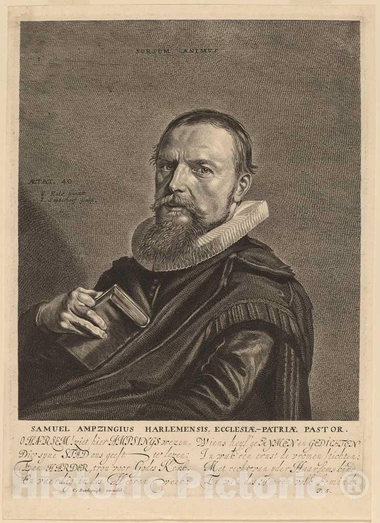 Art Print : Suyderhoff After Frans Hals, Samuel Ampzing - Vintage Wall Art