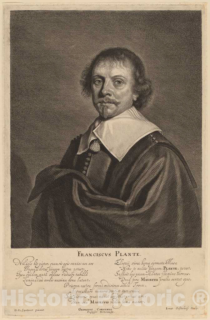 Art Print : Suyderhoff After Dircksz Santvoort, Franciscus Plante - Vintage Wall Art
