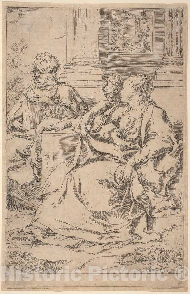 Art Print : Guido Reni, Holy Family - Vintage Wall Art