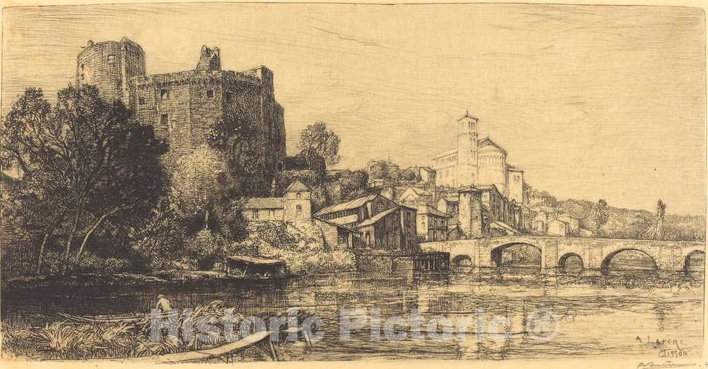 Art Print : Auguste LepÃ¨re, Clisson (Lower Loire), 1909 - Vintage Wall Art