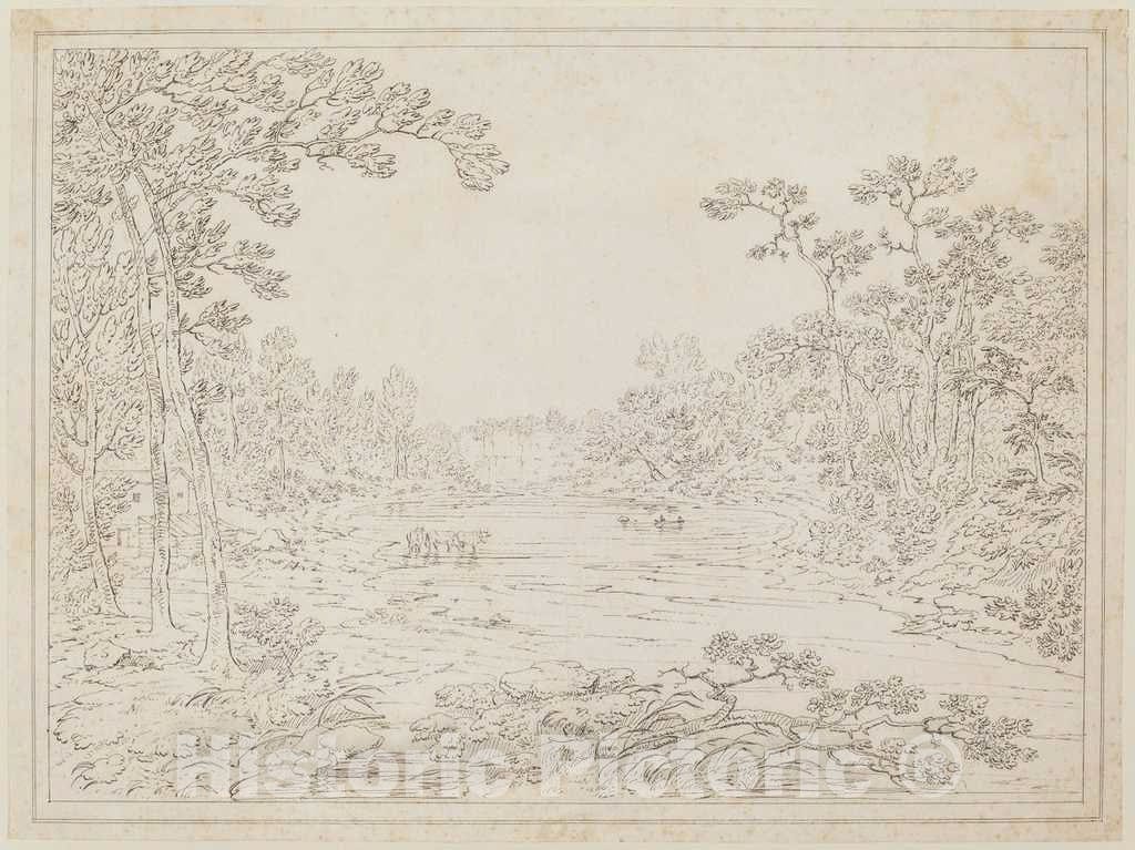 Art Print : Thomas Doughty, Pennsylvania Landscape - Vintage Wall Art