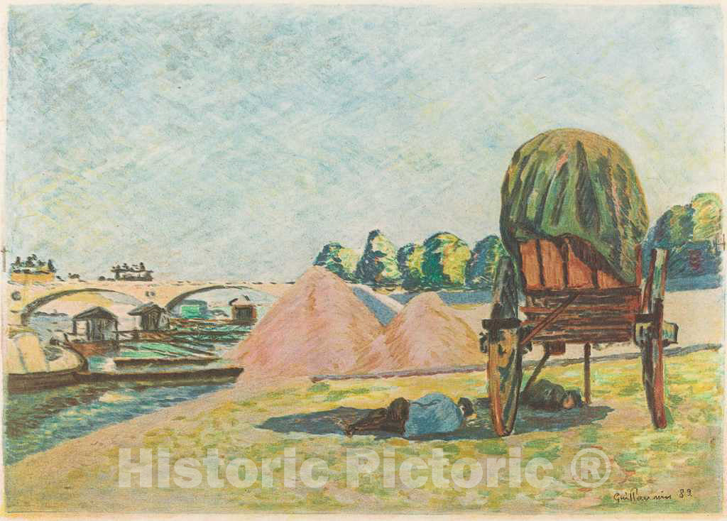 Art Print : Baptiste-Armand Guillaumin, Landscape, 1882 - Vintage Wall Art