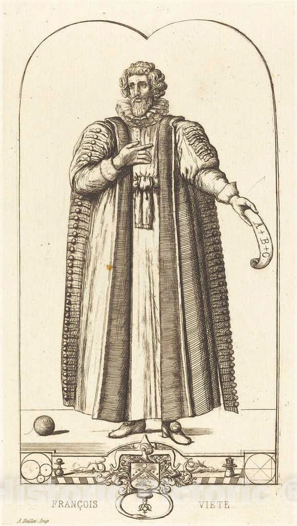 Art Print : Meryon After Jean Rabel, FranÃ§ois ViÃ¨te, 1861 - Vintage Wall Art
