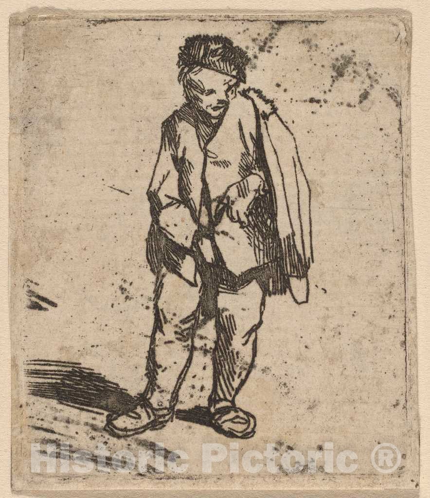 Art Print : Cornelis Bega, Man in a Short Cloak - Vintage Wall Art