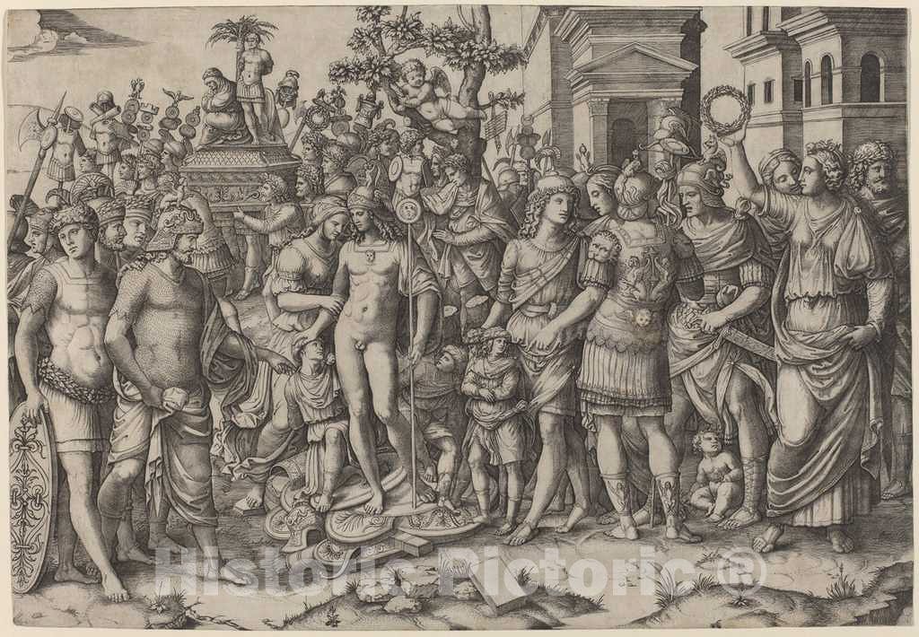 Art Print : Raimondi After Mantegna, Triumph - Vintage Wall Art