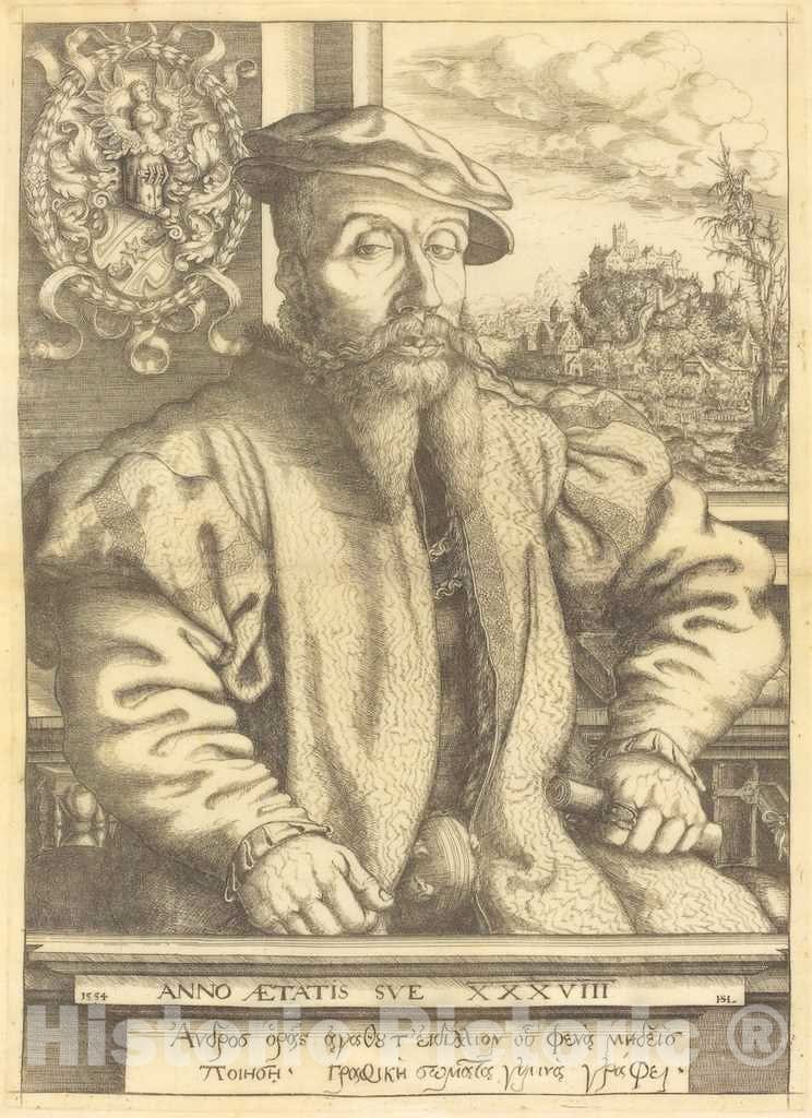 Art Print : Hanns Lautensack, Georg Roggenbach, 1554 - Vintage Wall Art