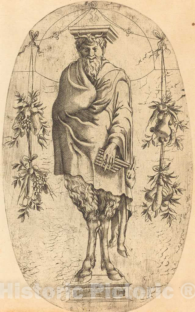 Art Print : Jean Mignon, Pan - Vintage Wall Art