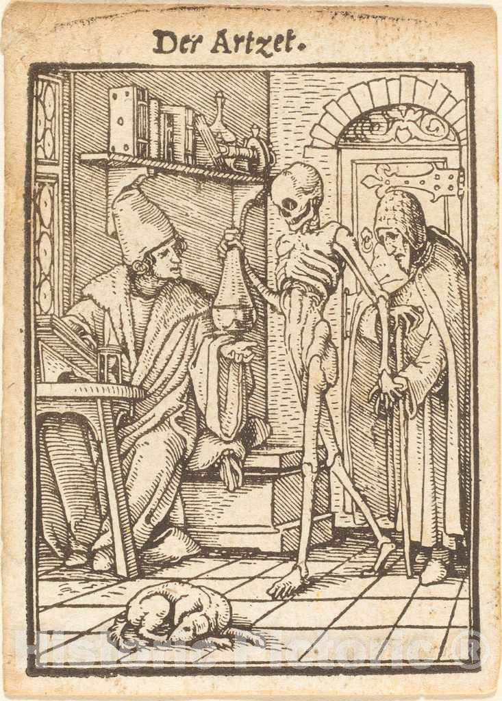 Art Print : Hans Holbein The Younger, Physician - Vintage Wall Art