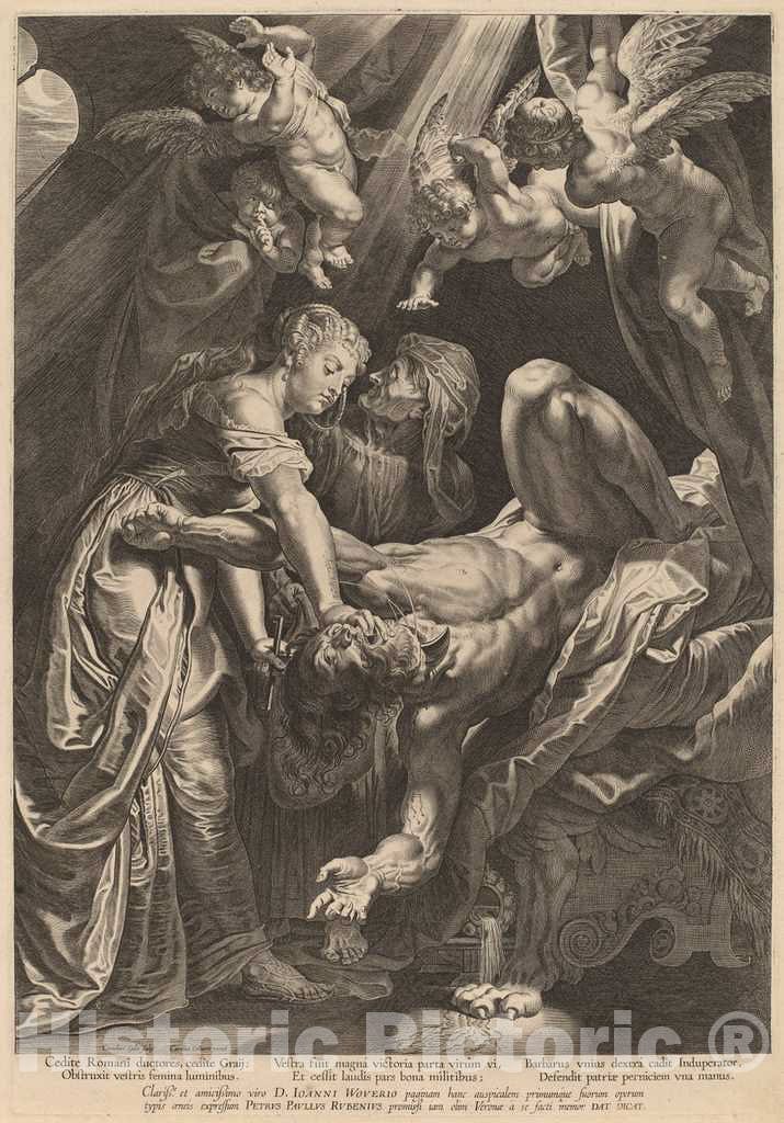 Art Print : Galle I After Rubens, Holofernes, c. 1610 - Vintage Wall Art
