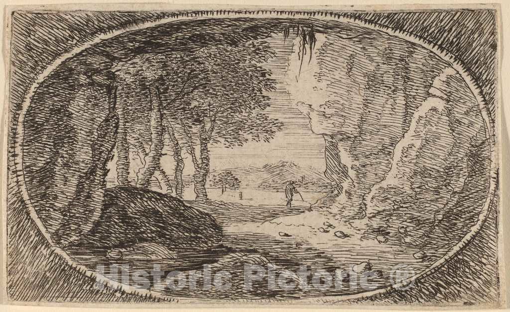 Art Print : Herman Van Swanevelt, The Rocks - Vintage Wall Art