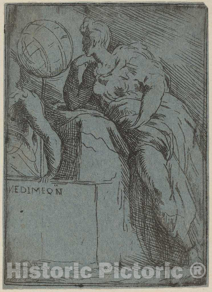 Art Print : Parmigianino, Endymion - Vintage Wall Art