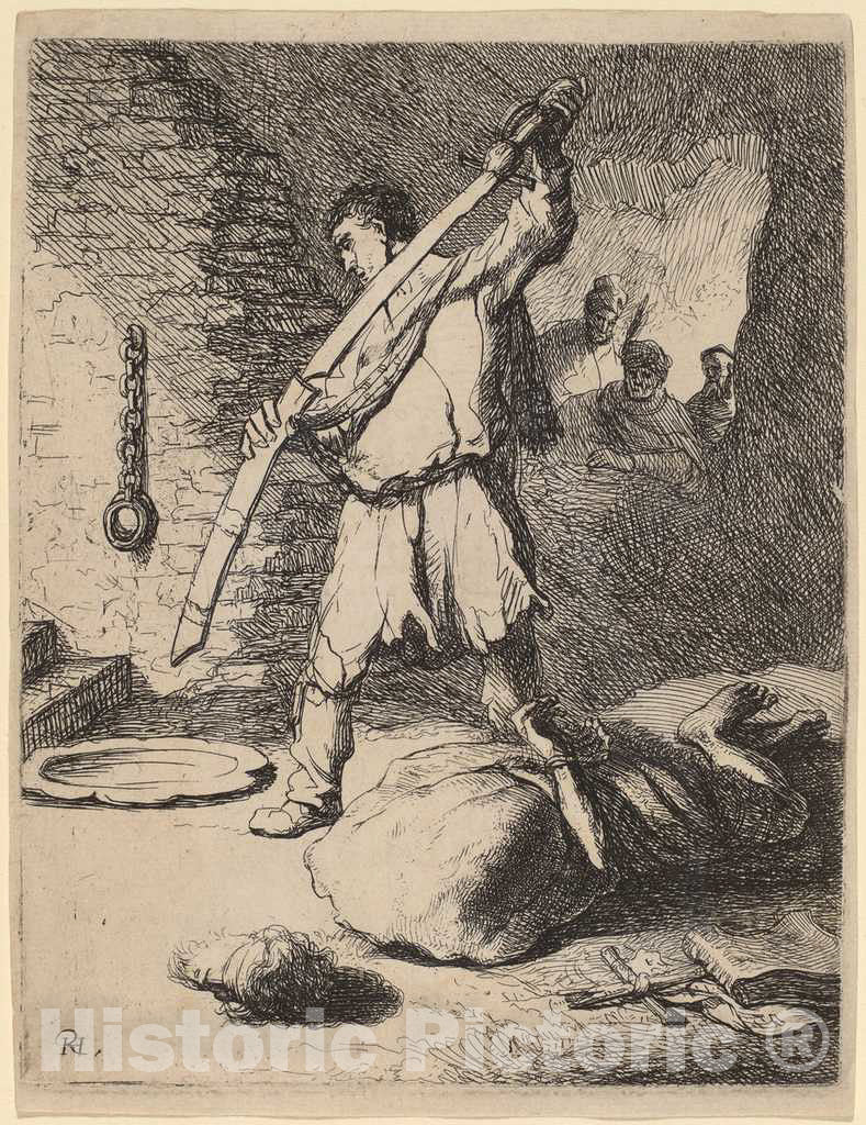Art Print : Rembrandt, John The Baptist, c. 1627 - Vintage Wall Art