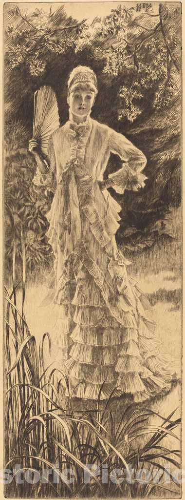Art Print : James Jacques Joseph Tissot, Spring (Printemps), 1878 - Vintage Wall Art