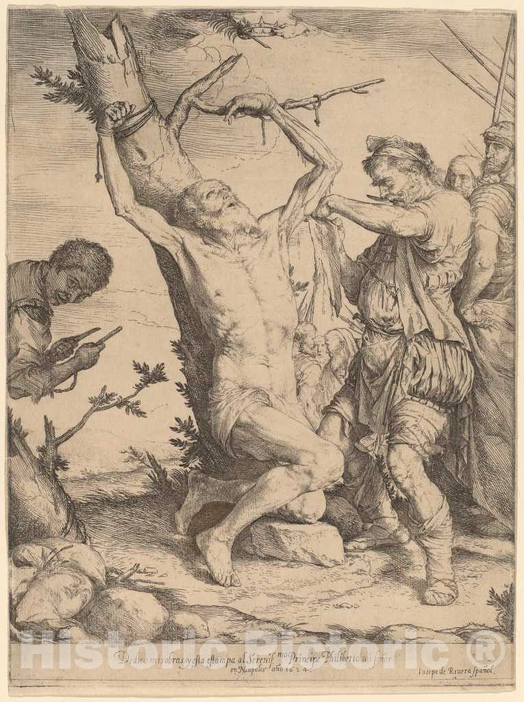 Art Print : Jusepe de Ribera, The Martyrdom of Saint Bartholomew, 1624 - Vintage Wall Art