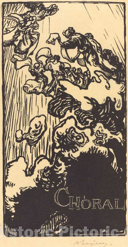 Art Print : Auguste LepÃ¨re, Choral, 1897 - Vintage Wall Art