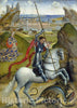 Art Print : Rogier Van der Weyden, Saint George and The Dragon, c.1434 - Vintage Wall Art