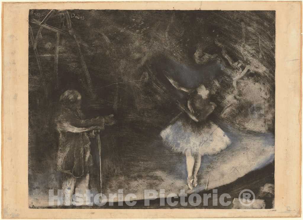 Art Print : Edgar Degas, The Ballet Master (Le maÃ®tre de Ballet), c. 1874 - Vintage Wall Art