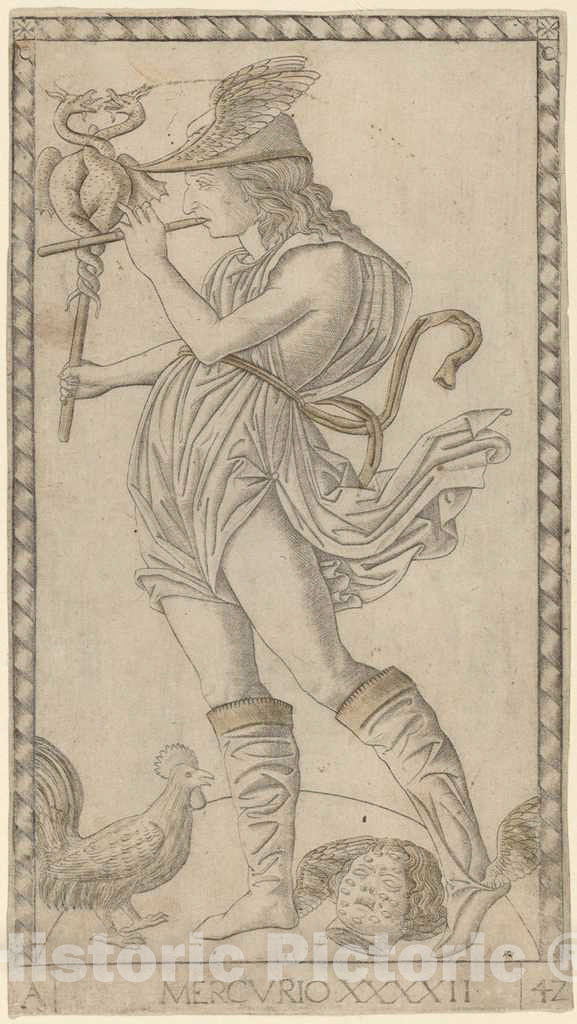 Art Print : Mercurio (Mercury), c. 1465 - Vintage Wall Art