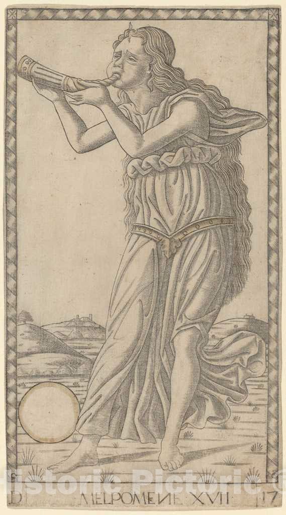 Art Print : Melpomene, c. 1465 - Vintage Wall Art