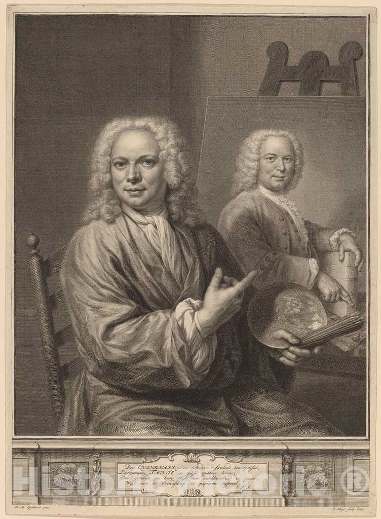 Art Print : Tanje After Jan Maurits Quinkhard, Jan Maurits Quinkhard, 1741 - Vintage Wall Art