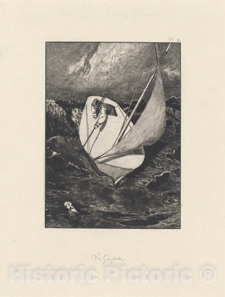 Art Print : Max Klinger, Rescue (Rettung), c.1879 - Vintage Wall Art