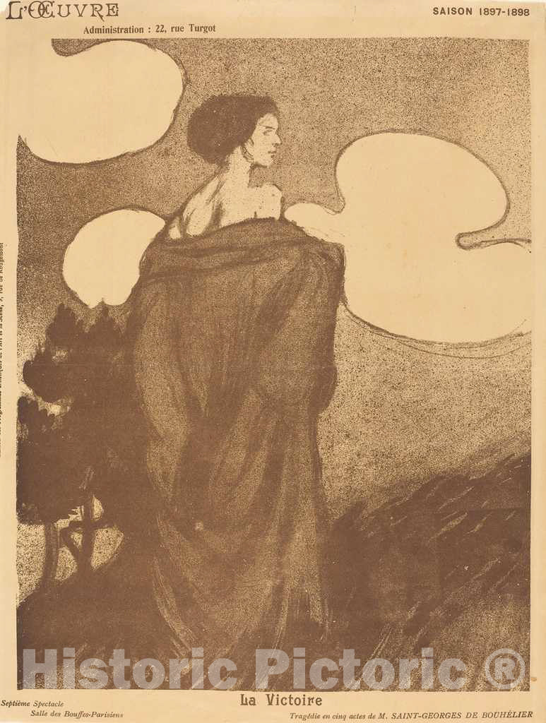 Art Print : Maxime Dethomas, La Victoire, 1898 - Vintage Wall Art