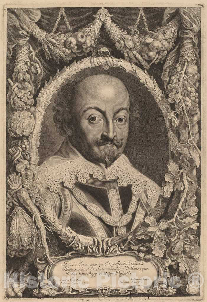 Art Print : Suyderhoff and Soutman After Van Dyck, John, Count of Nassau - Vintage Wall Art