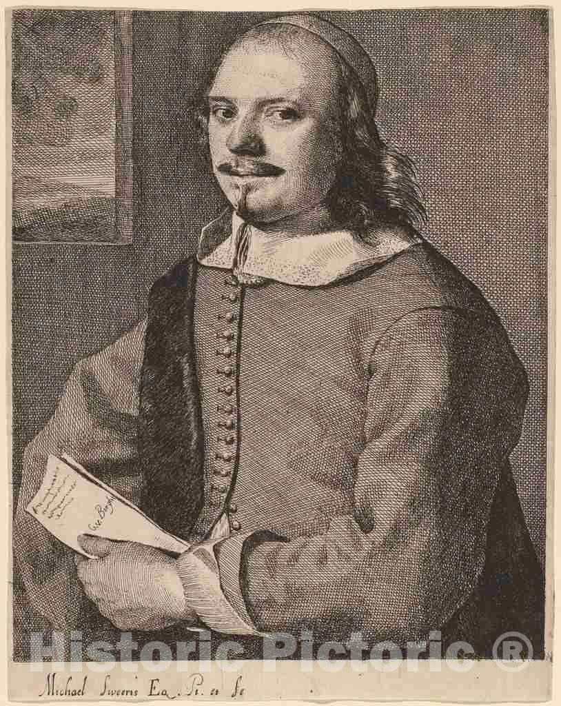 Art Print : Michael Sweerts, Willem Van der Borcht, 1650s - Vintage Wall Art