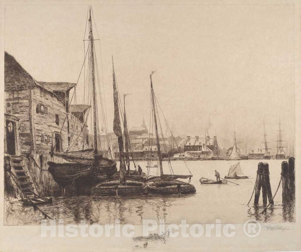Art Print : Stephen Parrish, Quebec, 1887 - Vintage Wall Art